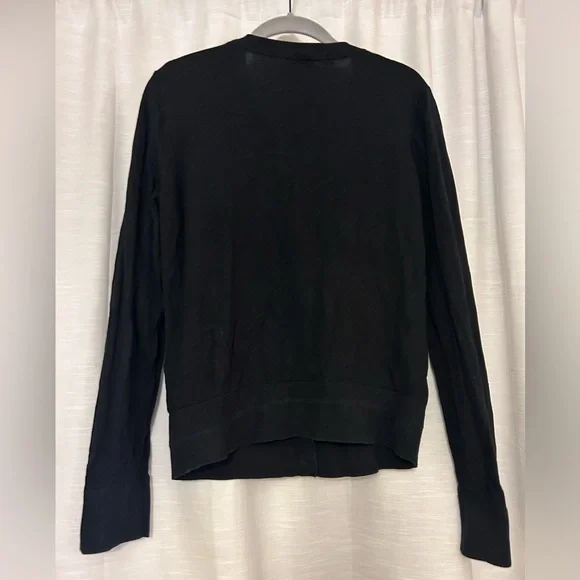 Kate Spade Gold Studded Black Cardigan Sweater | “Call Your Mom” - Picture 3 of 6